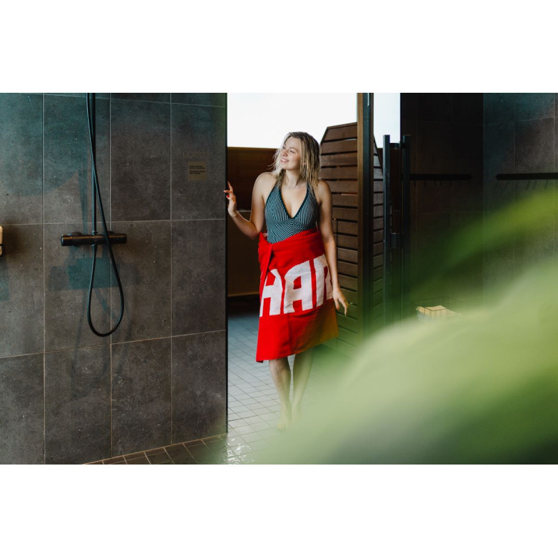 Osuška HARVIA, 70 x 140cm, červená