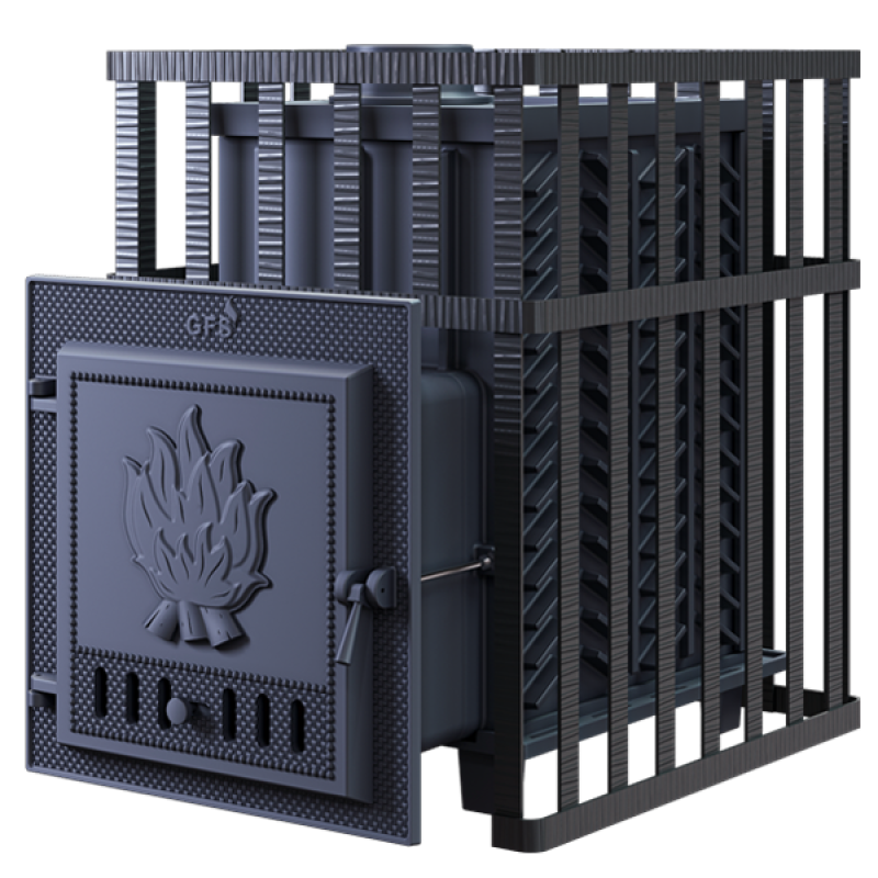 Saunová kamna na dřevo GEFEST - GFS ZK 30 v mřížce