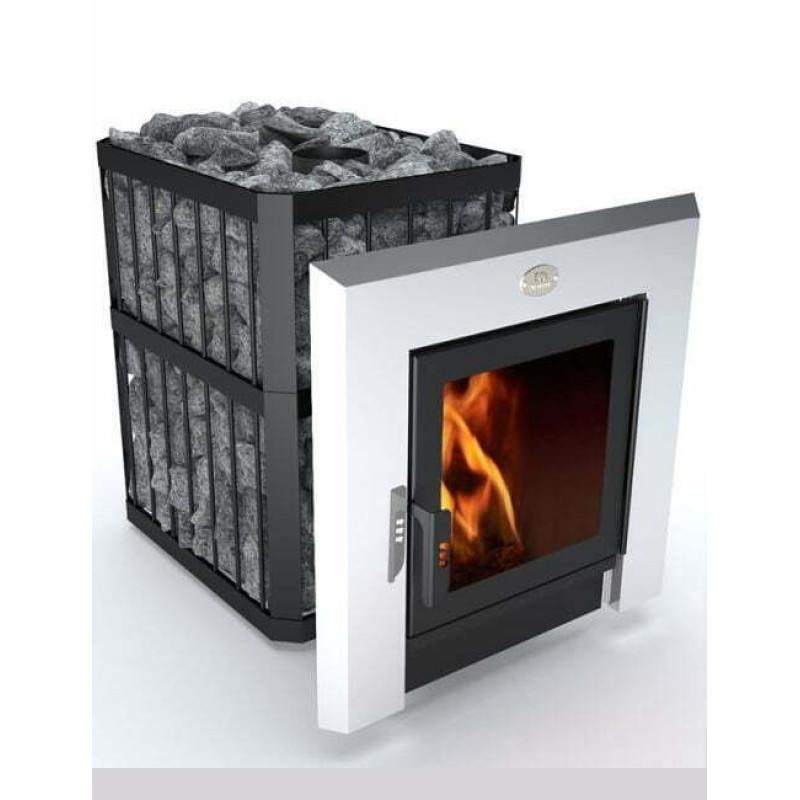 Saunová kamna na dřevo - NOVA PANORAMA 18 se sítí