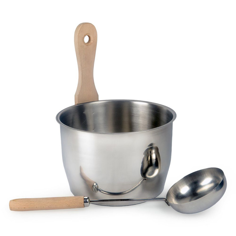 Sada vědra a naběračky do sauny, VÍCE PÁRY, OPTIMAL 4L