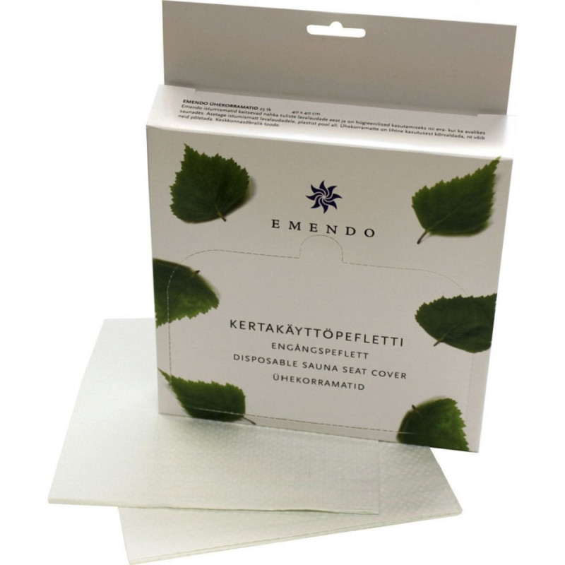 Jednorázové saunové sedací podložky EMENDO, 25 ks