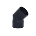 HARVIA koleno 45°, černé - 0
