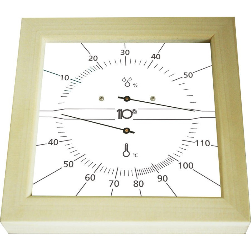 Sentiotec Thermo-Hygrometer square, bílý