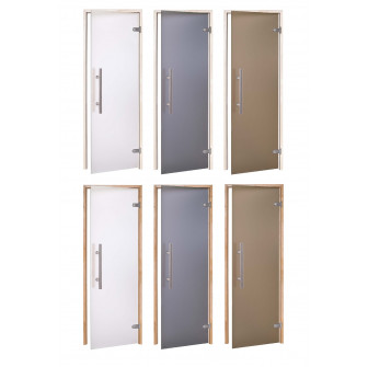 Skleněné dveře do sauny AD PREMIUM LIGHT, matné sklo