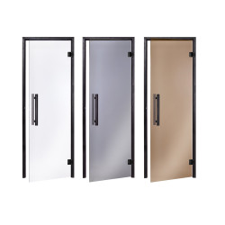 Prosklené dveře sauny AD, černý rám  Prosklené dveře sauny AD, černý rám