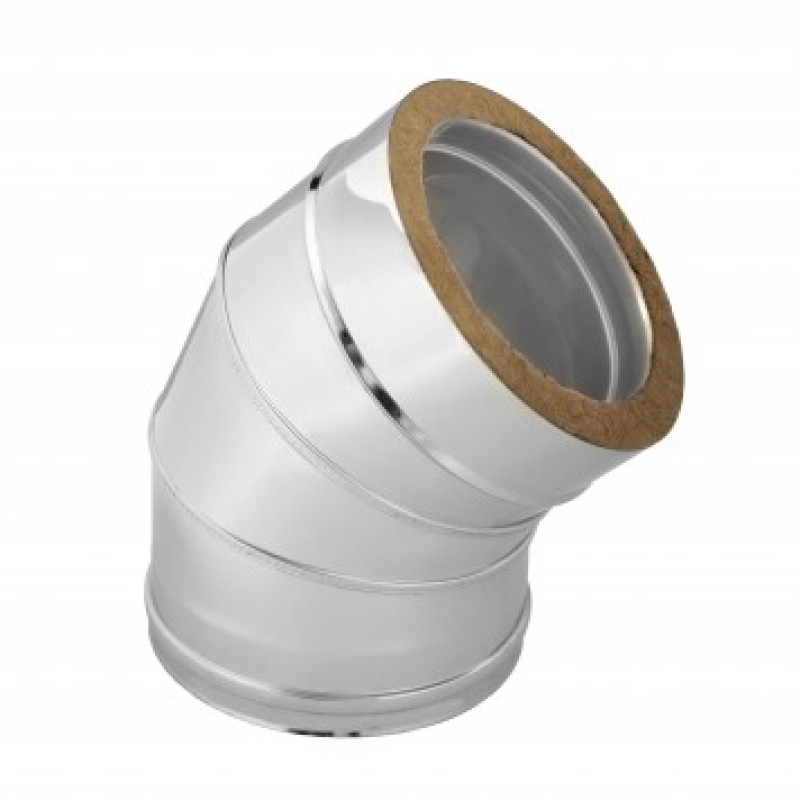 Izolované koleno s dvojitou stěnou 45