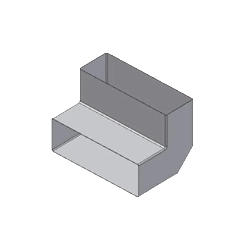 Koleno úzké 50x150, 90°