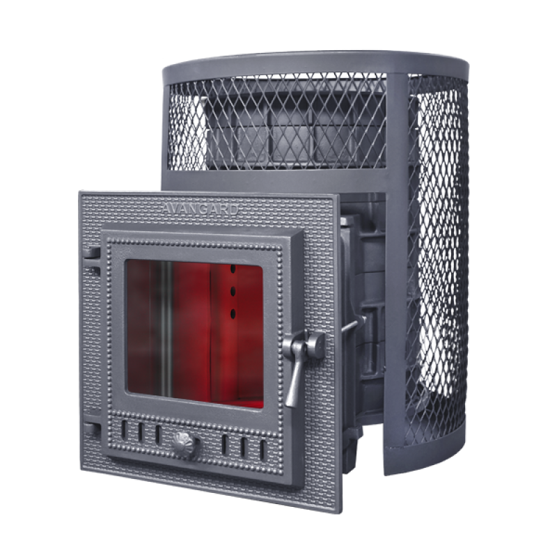 Saunová kamna na dřevo GEFEST- Avangard 24 (М) v kulatém roštu