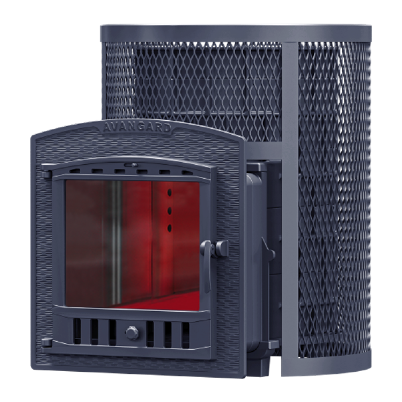 Saunová kamna na dřevo GEFEST - AVANGARD 24 (P2) v kulatém roštu