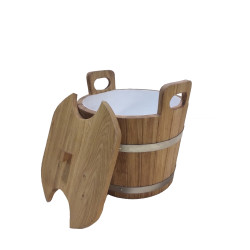 Dubová mísa s víkem, 24 l 