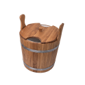 Dřevěný kbelík na metly, dubový 20 l - 3