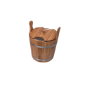 Dřevěný vědro na metly, dub, 12 l - 1