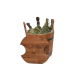 Dřevěný vědro na metly, dub, 12 l