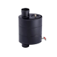 Oválná nádrž na ohřev vody, d.115 mm, černá