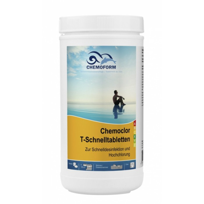 Rychle rozpustné chlórové tablety CHEMOCLOR, 1 kg