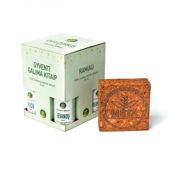 Hliněný aroma difuzér se sadou esenciálních olejů – „Mėtinio gyvenimo“