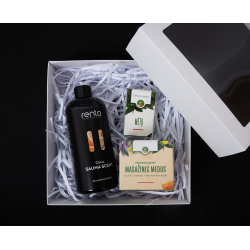 Dárková sada v dárkové krabičce CITRON. Med, esenciální olej a vonná esence 