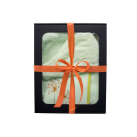 Dárková sada v dárkové krabičce pro NI. Dámská saunová čepice a zástěra SVĚTLE ZELENÁ