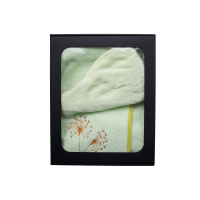 Dárková sada v dárkové krabičce pro NI. Dámská saunová čepice a zástěra SVĚTLE ZELENÁ