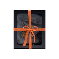 Dárková sada v dárkové krabičce pro NĚJ. Pánská saunová čepice a zástěra - ŠEDÁ