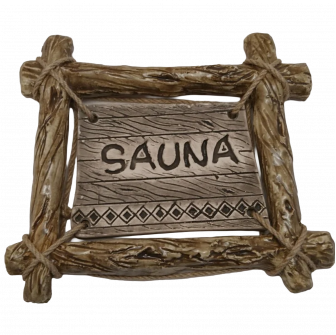 Dveřní deska SAUNA s rámem odbočky