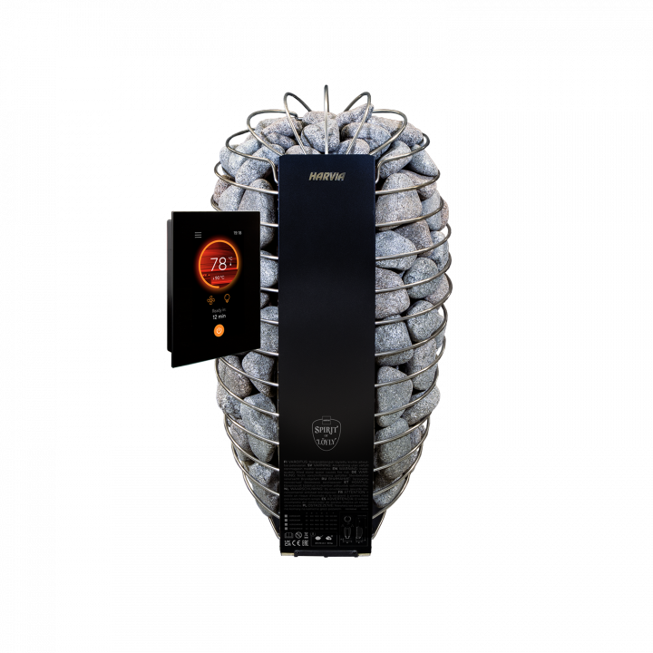Elektrické saunové kamna - sada HARVIA Spirit SP60FC 6,0 kW Fenix WiFi