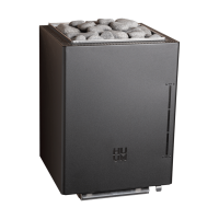 Elektrická saunová kamna - HUUM Core Wall Combi, černá