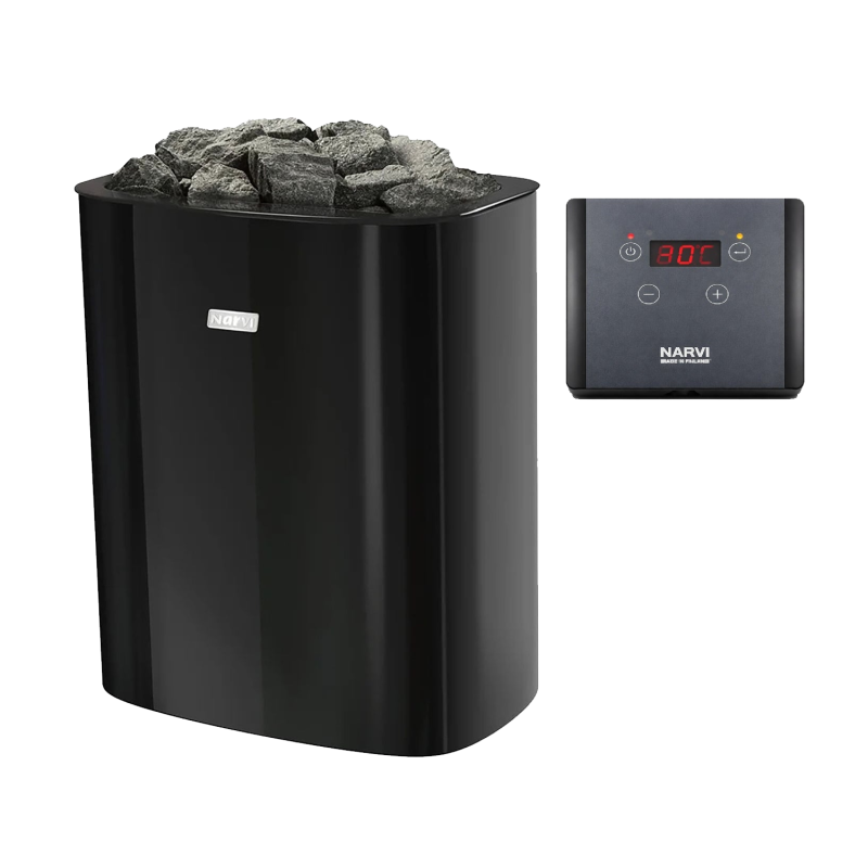 Elektrická saunová kamna - NARVI NC Electric, černá 6 kW