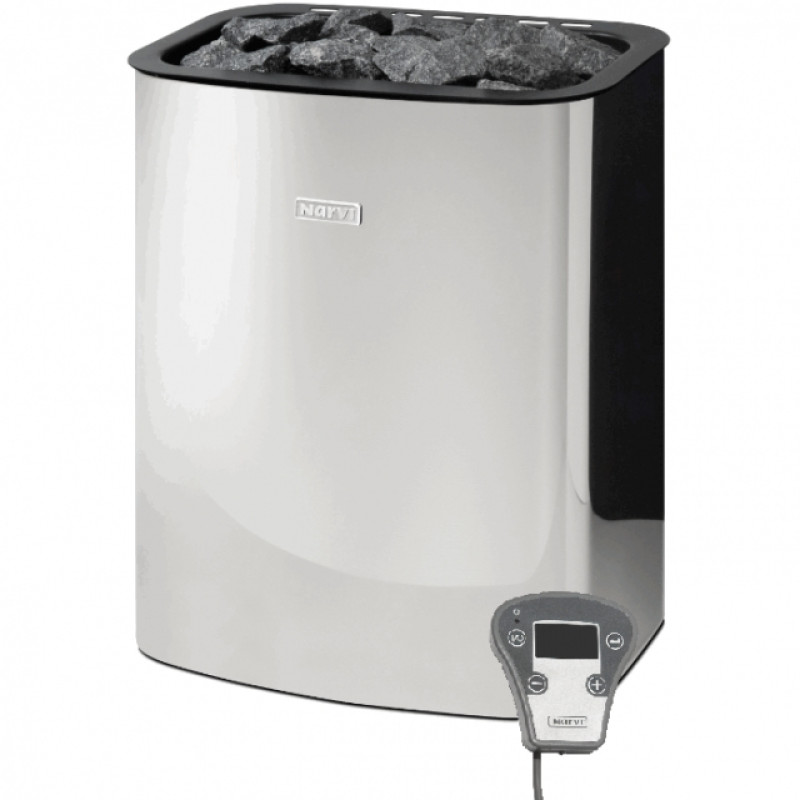 Elektrická saunová kamna - NARVI NC Electric, nerezová ocel 6 kW