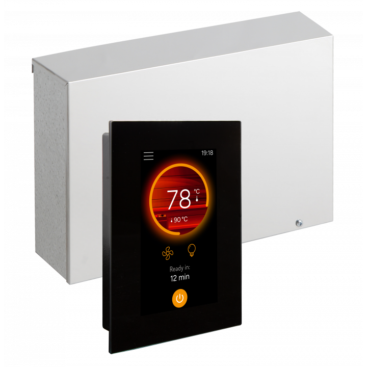 Ovládací panel elektrické saunové topidla - Harvia Fenix ​​​​​​FX170 WiFi Core 17 kW