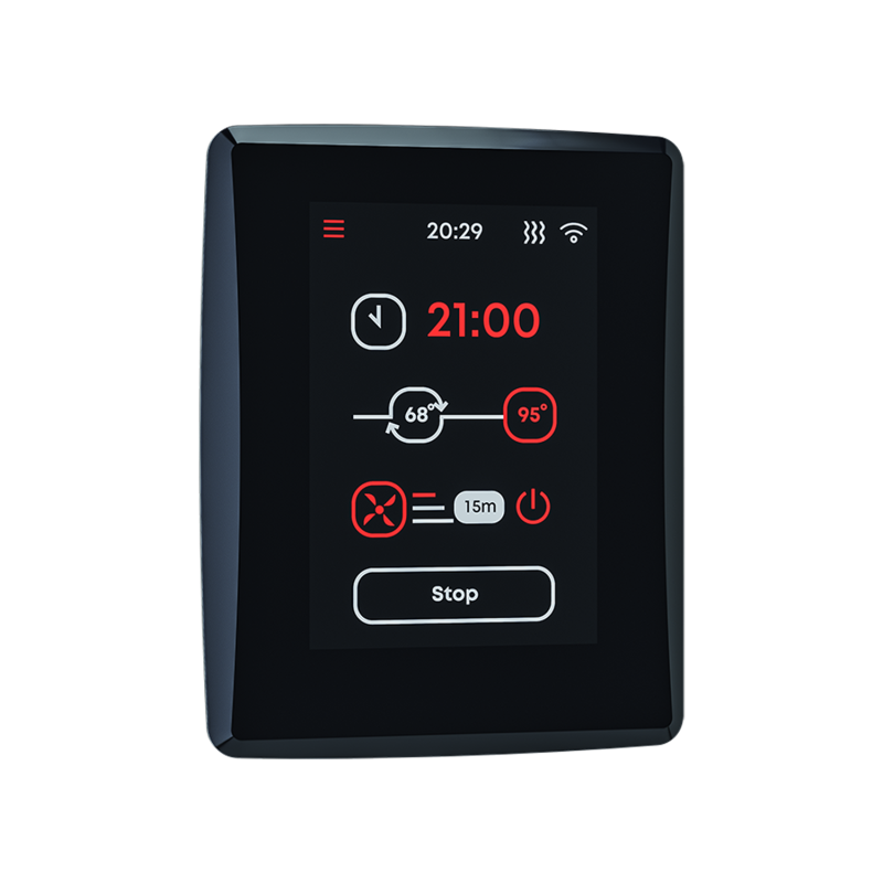 Ovládací panel elektrické saunové topidla - SAUNUM Leil 2.0 Mobile