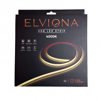 Elviona COB LED páska do sauny, 4000 K, 5 m