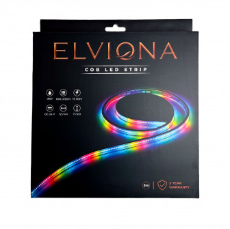 Elviona COB LED pásek do sauny, RGB , 5 m