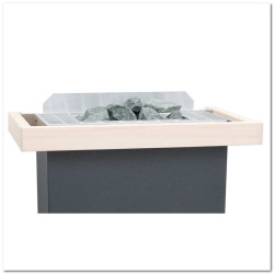 Bezpečnostní zábradlí pro černé ohřívače EOS Bi-O Gracil s montážními konzolami  Bezpečnostní zábradlí pro černé ohřívače EOS Bi-O Gracil s montážními konzolami