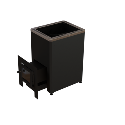 Saunová kamna na dřevo - VILPRA ETNA-22-LV s externím topeništěm 