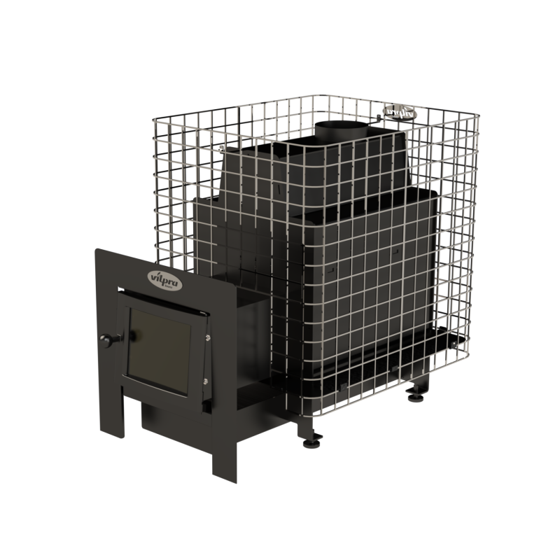 Saunová kamna na dřevo - VILPRA ETNA-22-NL-V s vnějším topeništěm