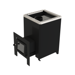 Saunová kamna na dřevo - VILPRA FORNAX-14-LV s externím topeništěm 