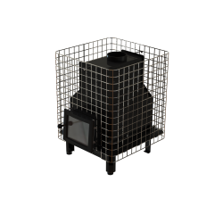 Saunová kamna na dřevo - VILPRA FORNAX-14-NV s vnitřním topeništěm 