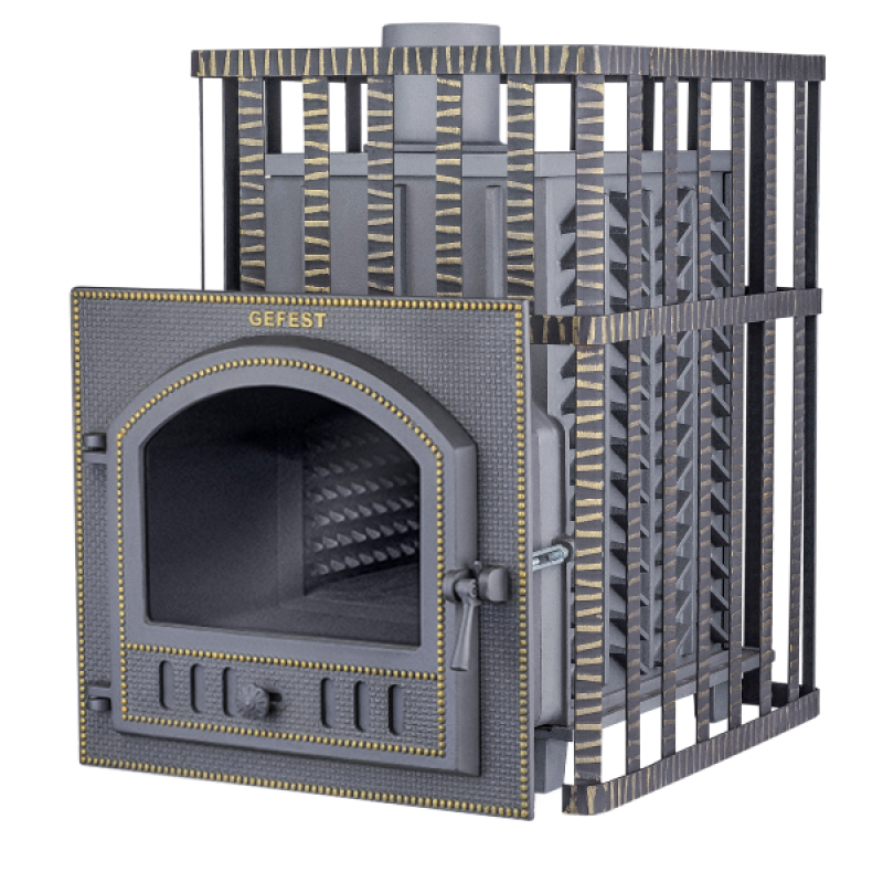 Saunová kamna na dřevo - Gefest GFS ZK 30 (P) v mřížce
