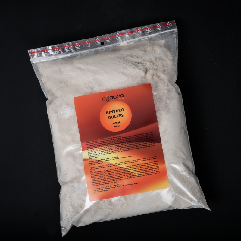 500 gramů přírodního baltského jantarového prášku na svatbu nebo rodinné oslavy