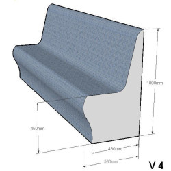 Sedadlo parní sauny V-4  Sedadlo parní sauny V-4