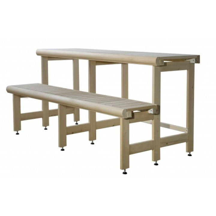 Standardní saunový lavicový komplex, dřevo černá olše, délka 2910 mm