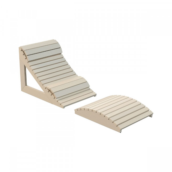 Ergonomické saunové lehátko Harvia, osika