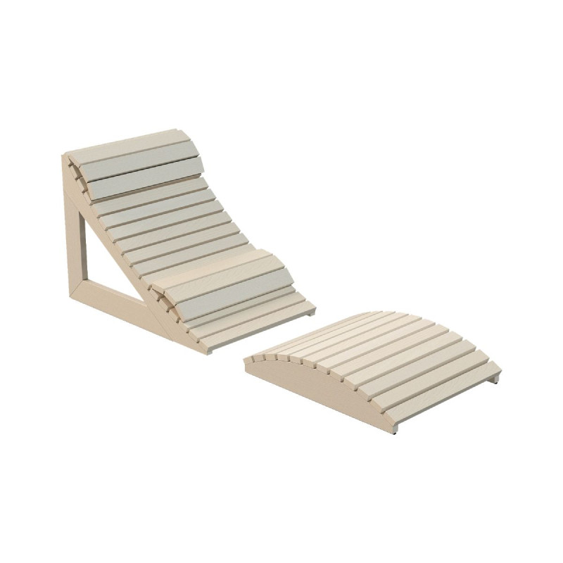Ergonomické saunové lehátko Harvia, osika