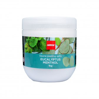 Peelingová sůl do sauny HARVIA eukalyptus mentol 1 kg