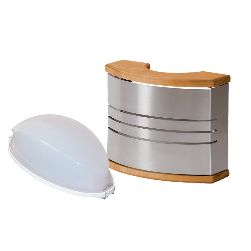 Saunové světlo HARVIA - Ocel