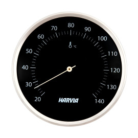 Teploměr do sauny HARVIA, kulatý, černý, průměr 160 mm, SAC90200 