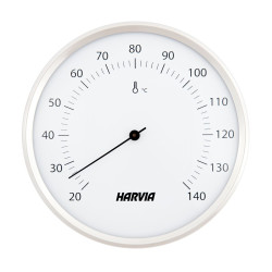 Teploměr do sauny HARVIA, kulatý, bílý, průměr 160 mm, SAC90201 