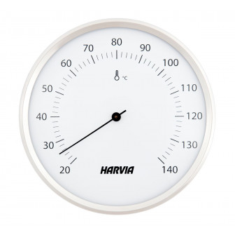 Teploměr do sauny HARVIA, kulatý, bílý, průměr 160 mm, SAC90201
