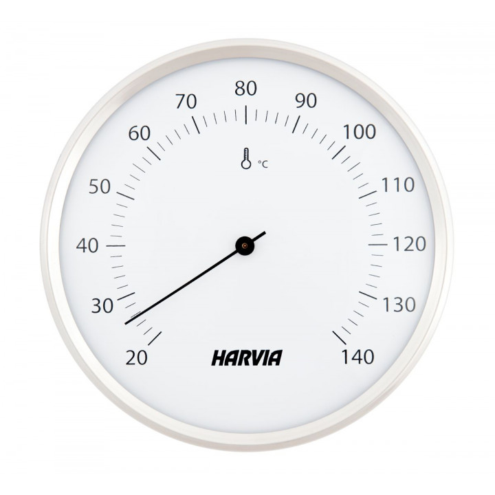 Teploměr do sauny HARVIA, kulatý, bílý, průměr 160 mm, SAC90201